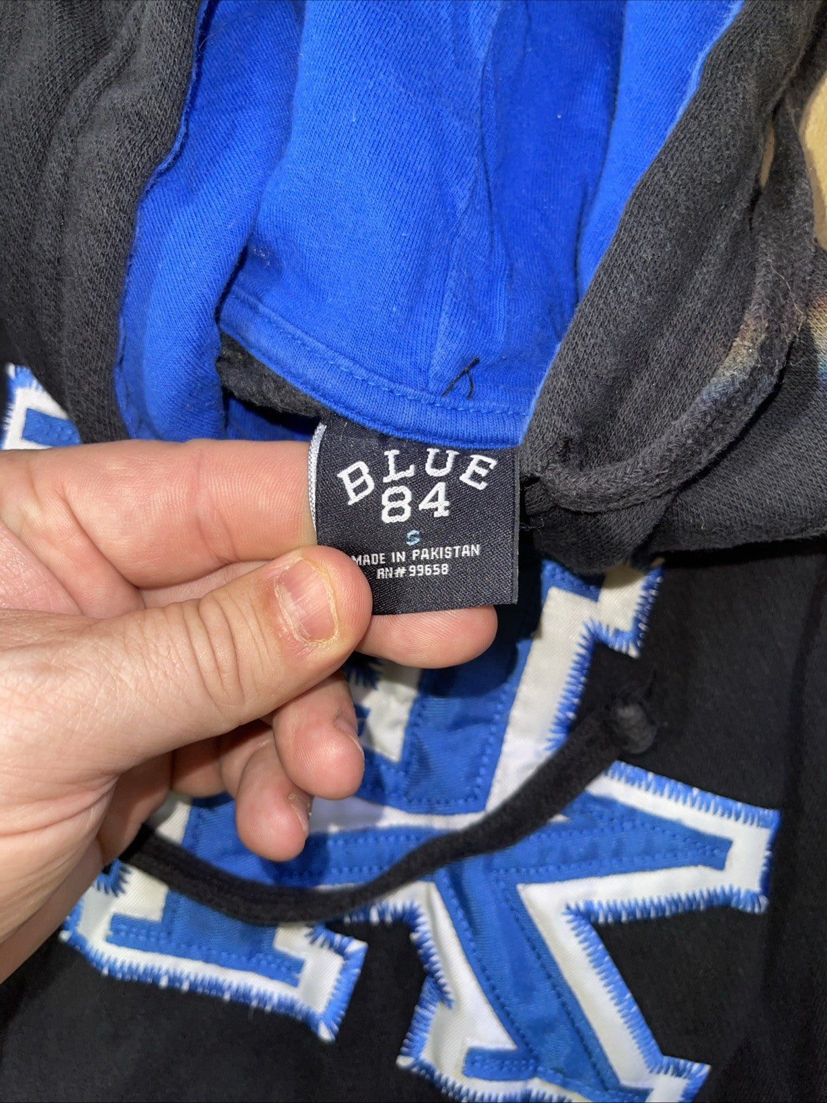 Vintage Blue 84 University Of Kentucky Hoodie Small 