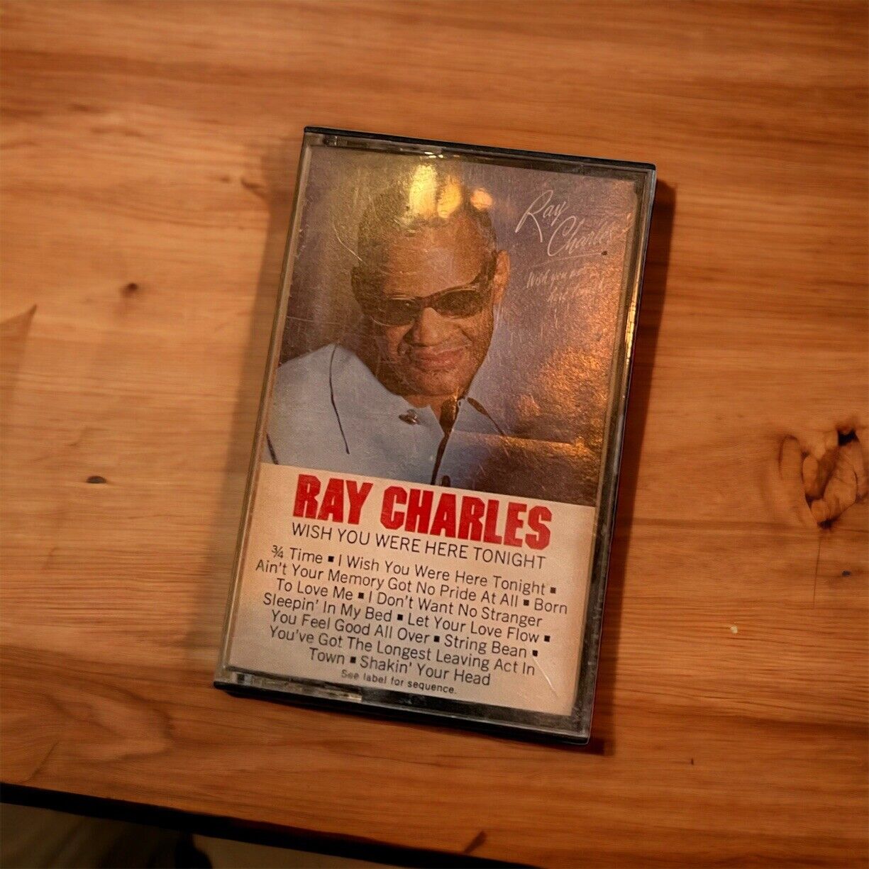 WISH YOU WERE HERE TONIGHT CASSETTE TAPE RAY CHARLES