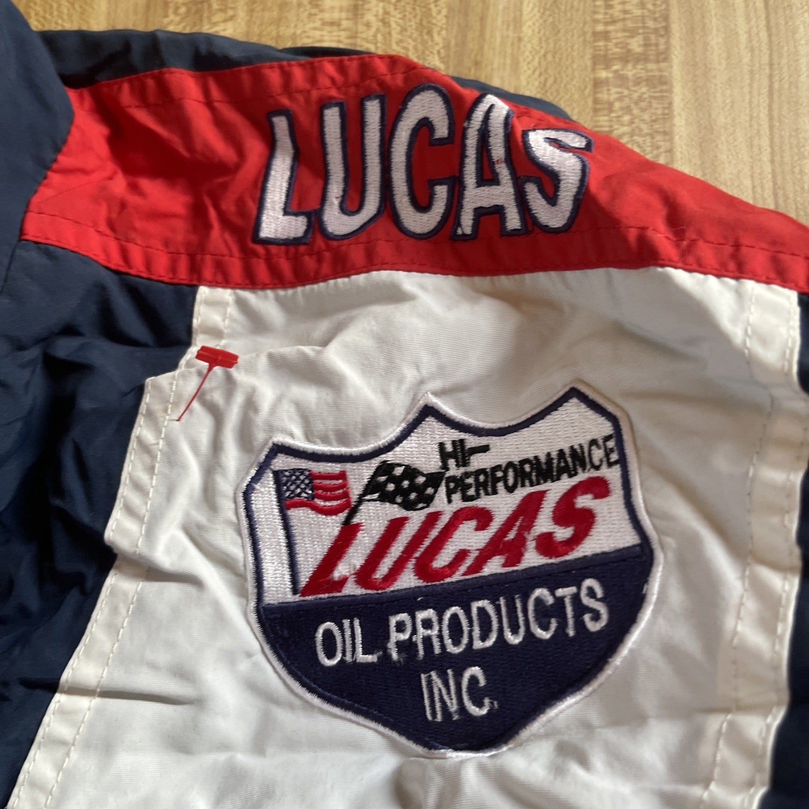 Vintage Lucas Oil Jacket Large 