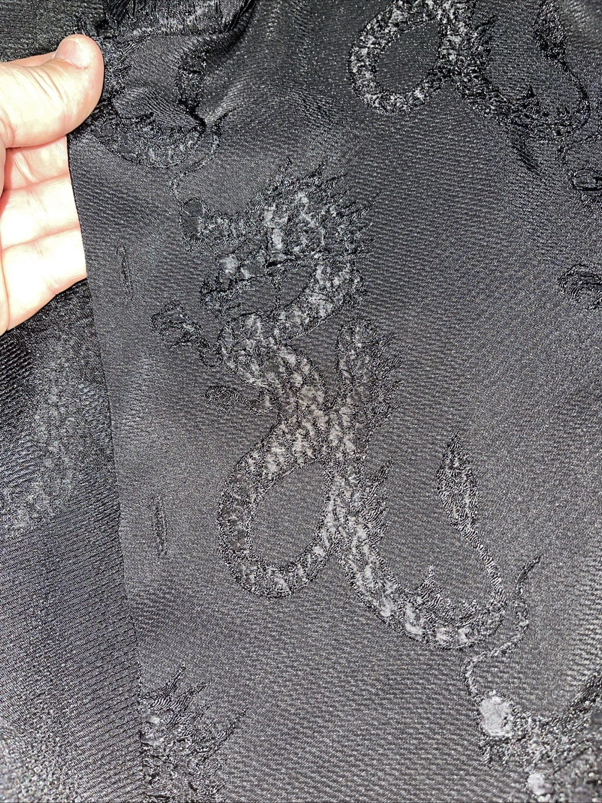 Vintage Pierre Garcia Collection Button Down XL Dragon AOP Loop Collar
