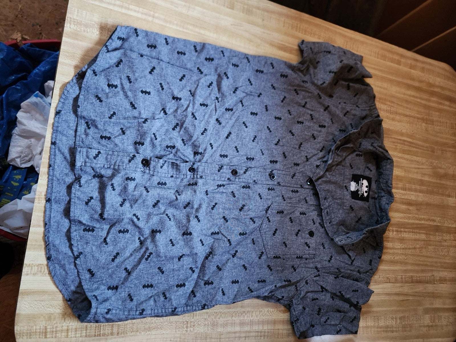 Batman Button Up Medium 