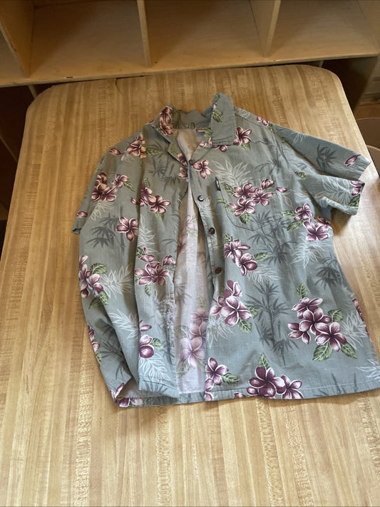 Go Barefoot Hawaiian Shirt Large