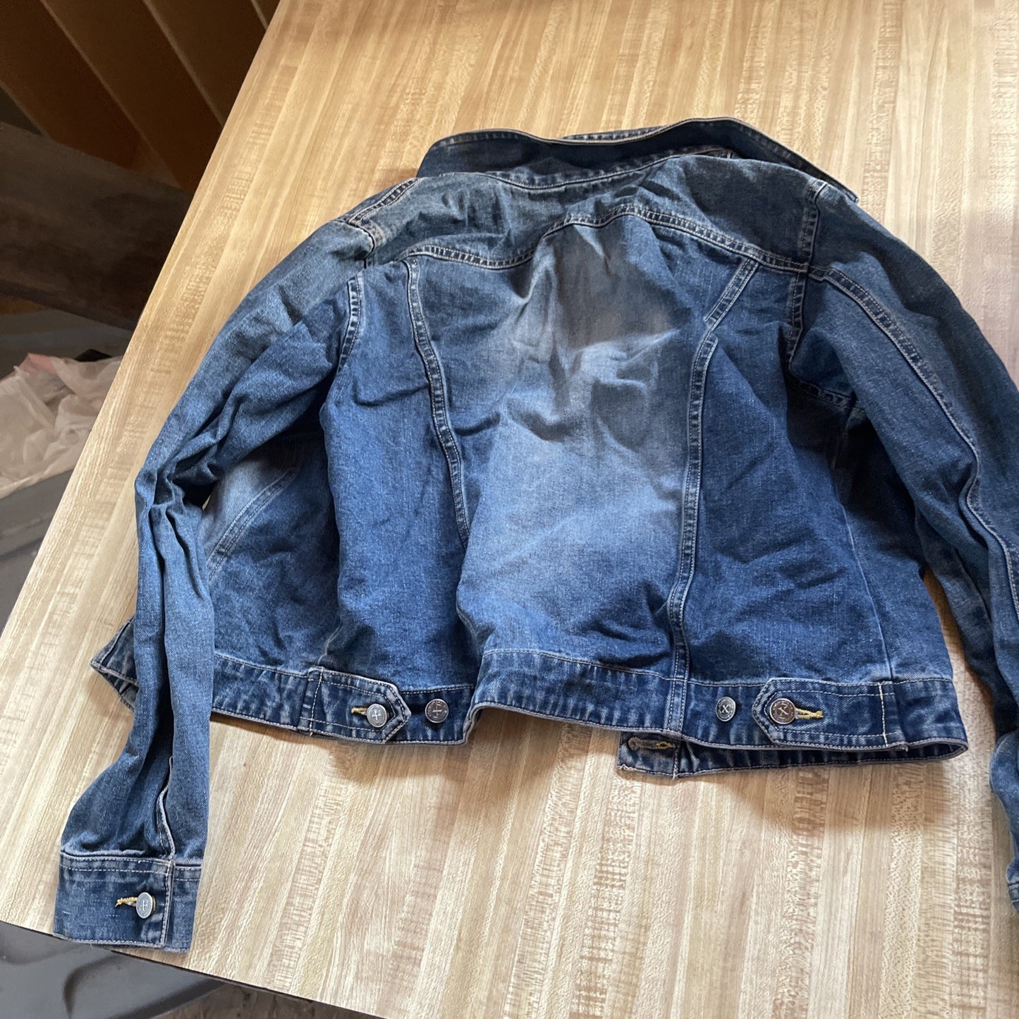 Xhiliration Denim Jacket Medium 