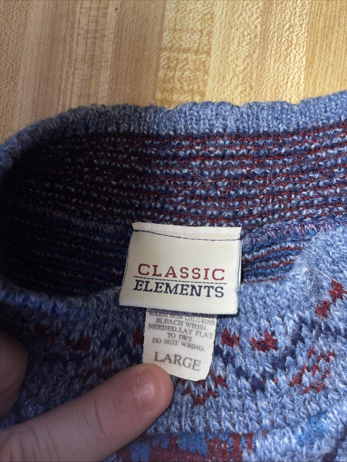 Vintage Classic Elements Sweater Large 