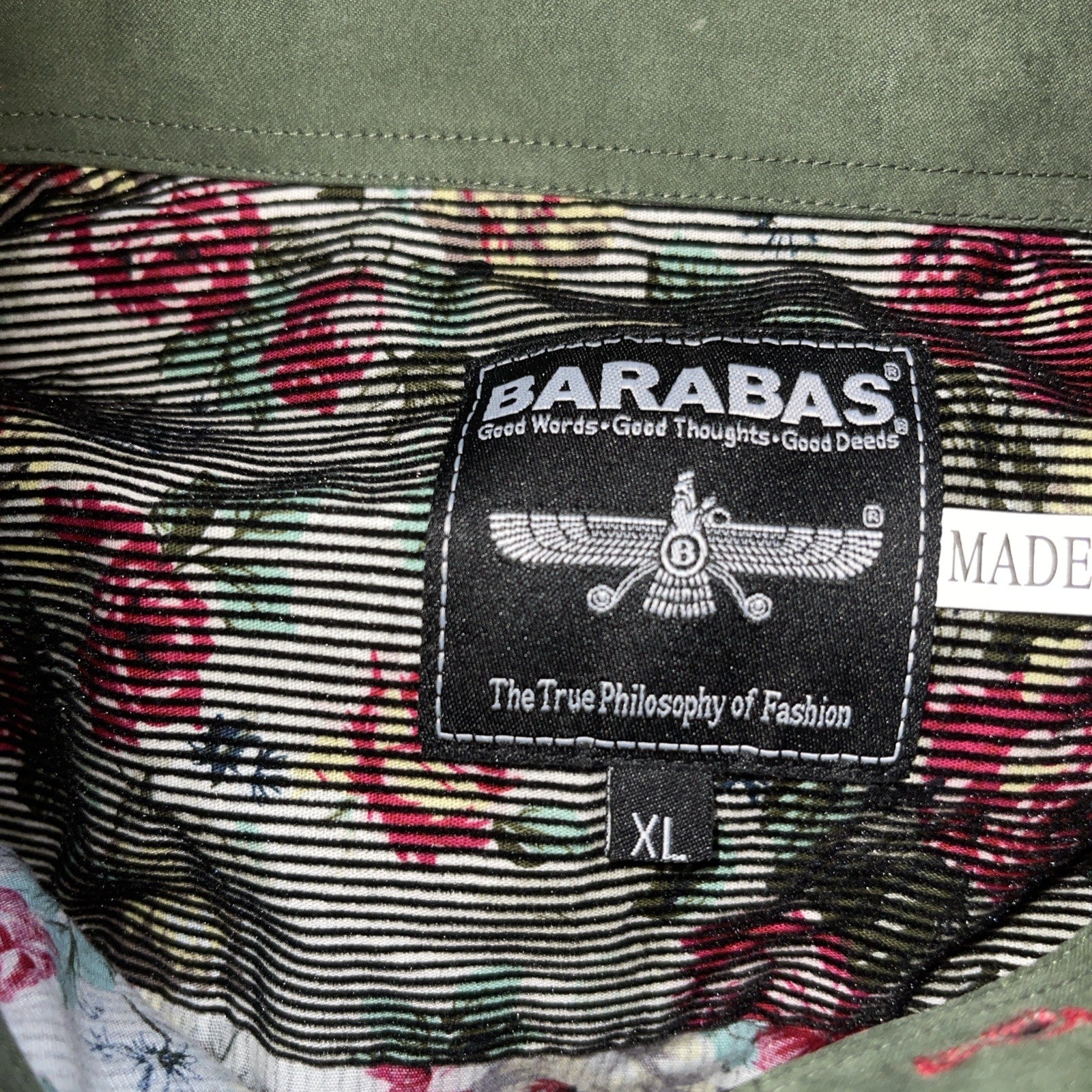 Barabas Button Up XL