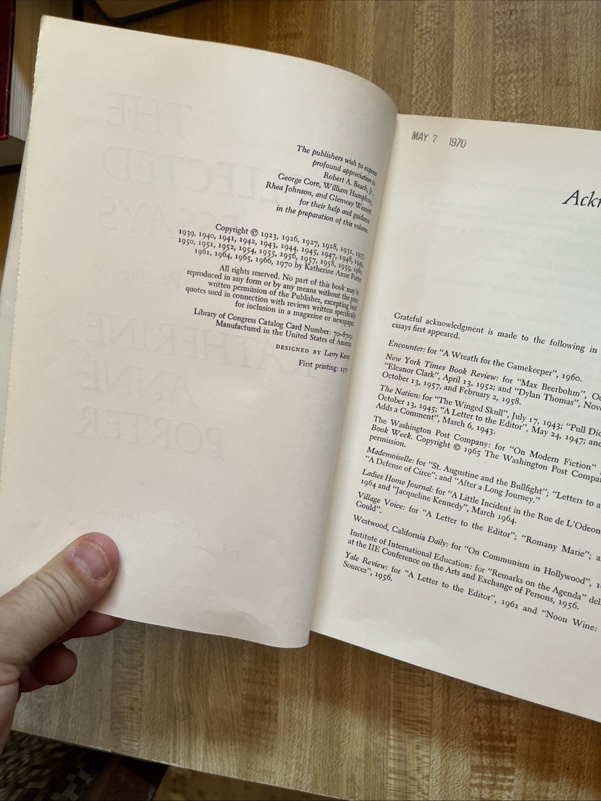 The Collected Essays And Occasional Writing Of Katherine Anne Porter Hardcover 