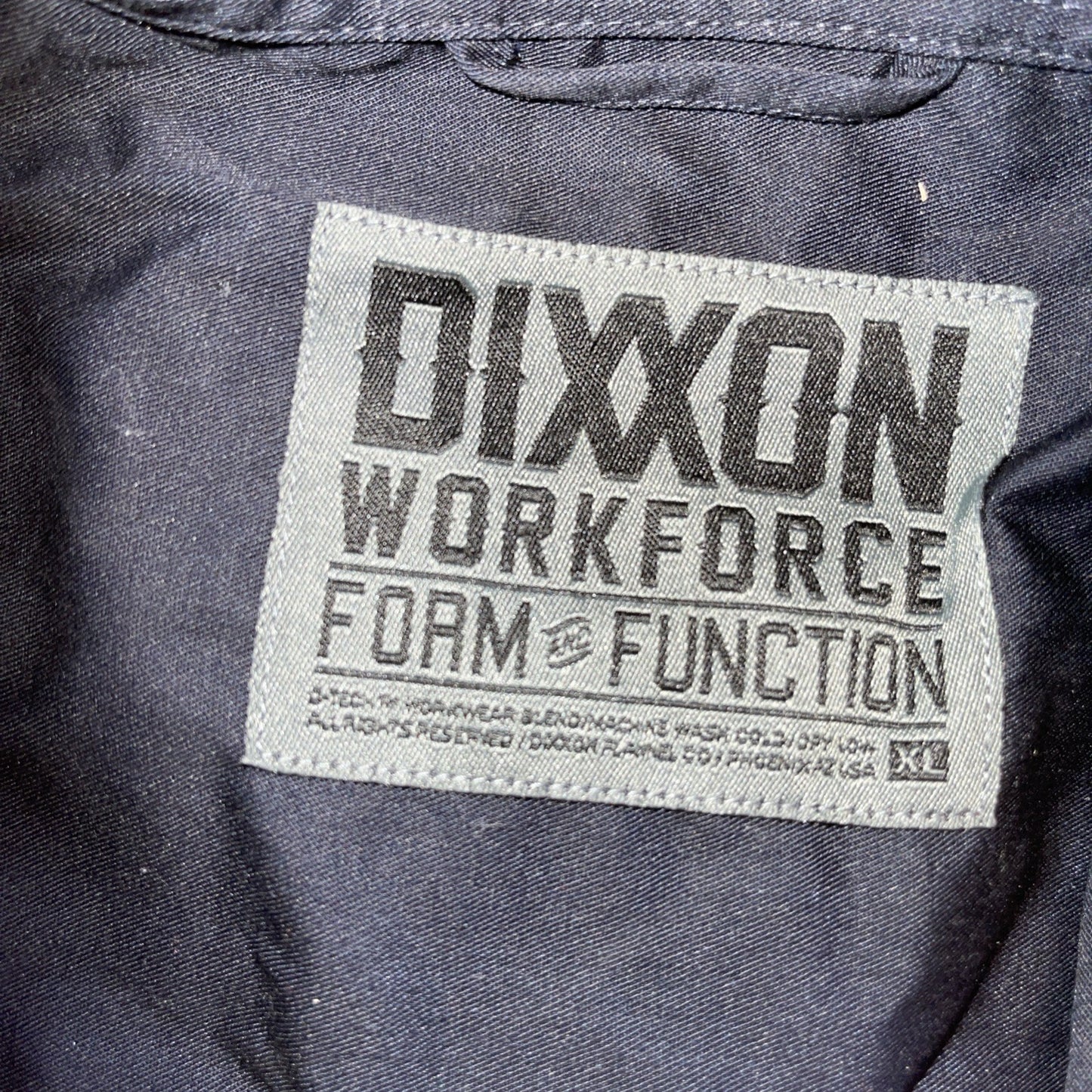 dixxon workforce shirt XL