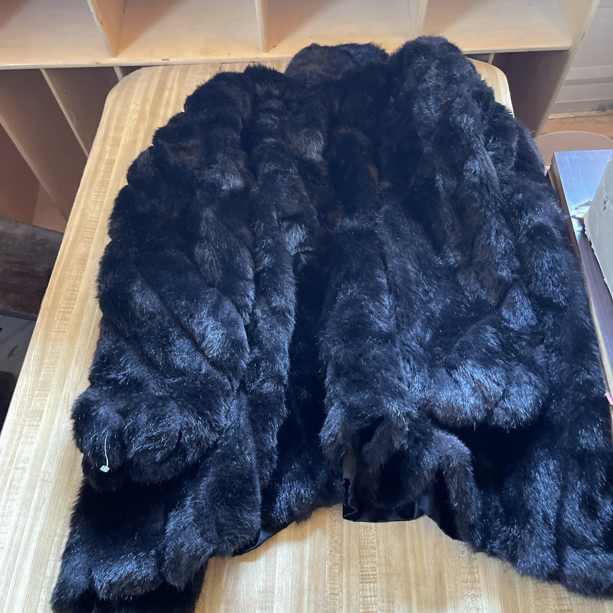 Monterey Fashions Faux Fur Coat Vintage Large