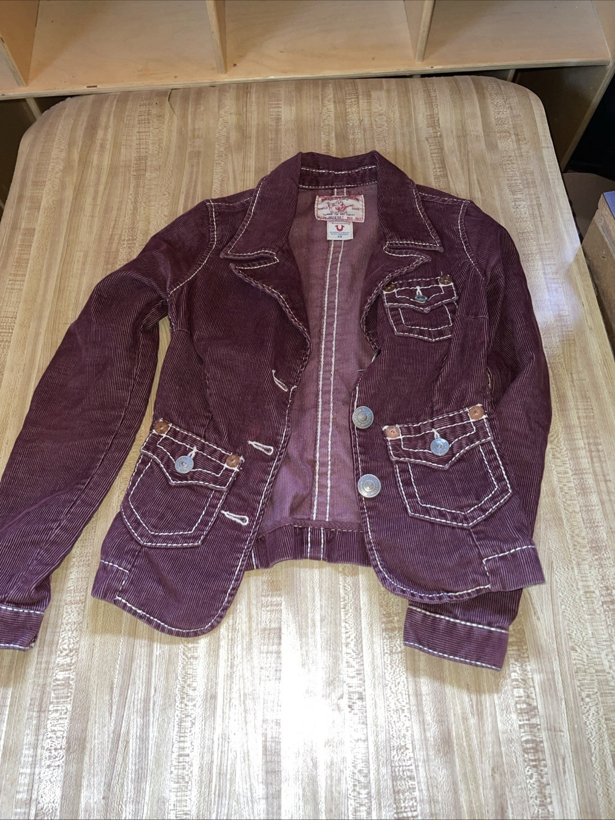 True Religion Jackie Big T Denim Jacket Women’s XS