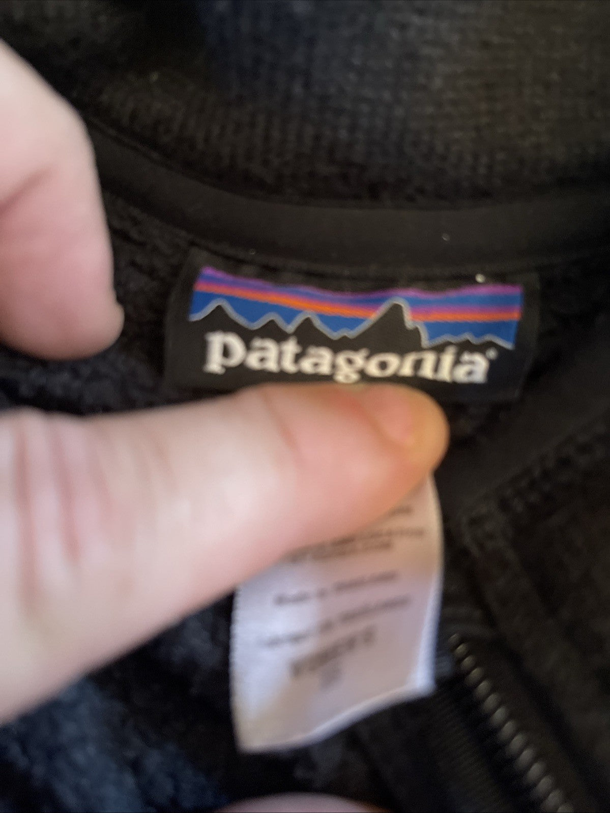 patagonia full zip fleece XS