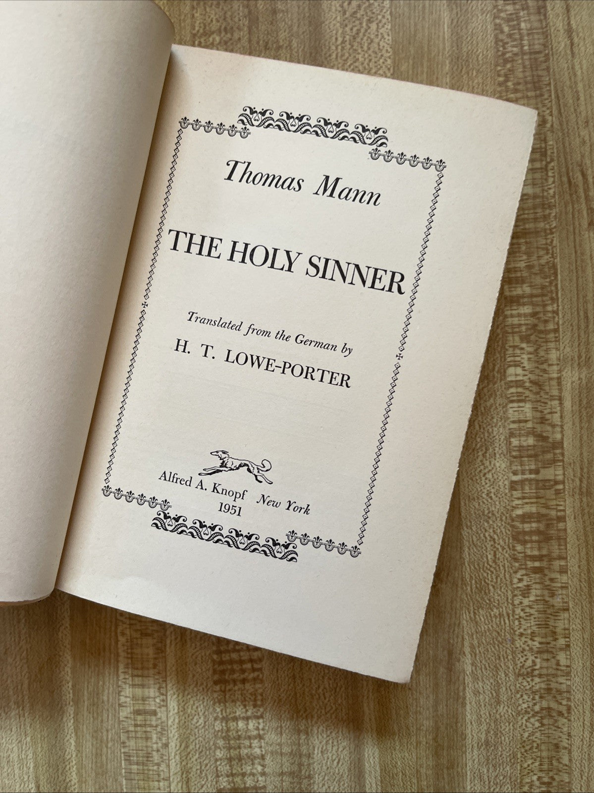The Holy Sinner Hardcover 