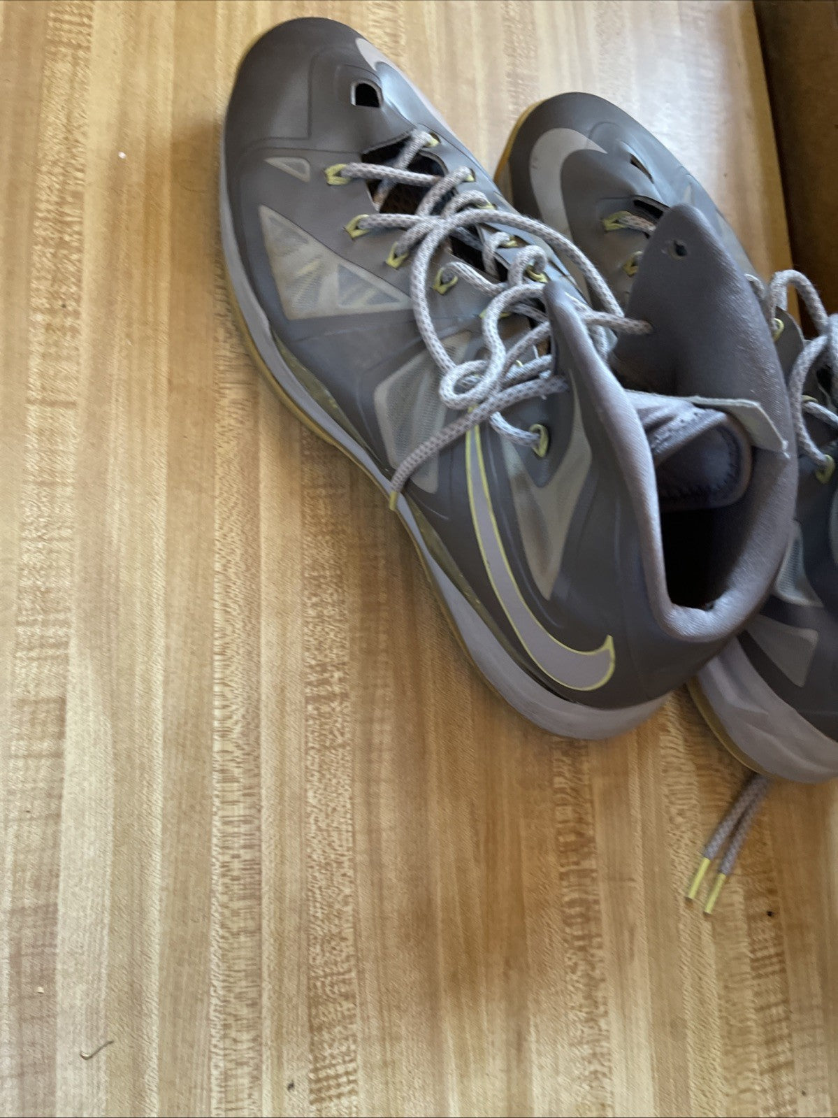 Size 15 - Nike LeBron 10 Yellow Diamond
