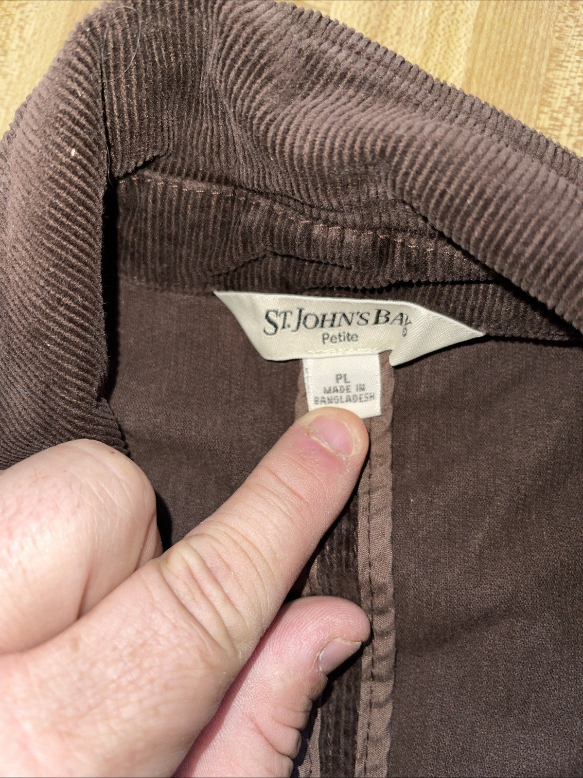 St John’s Bay Unstructured Corduroy Jacket Petite Large 