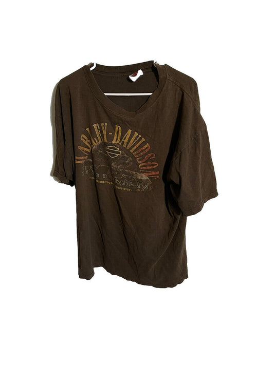 Harley Davidson T Shirt XL Rattlesnake 