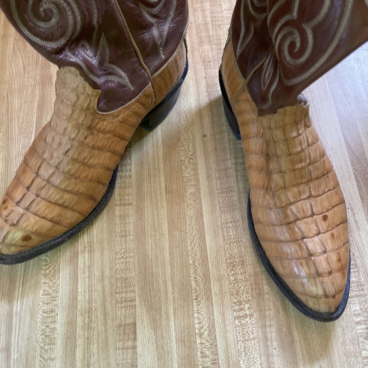 Tony Lama Crocodile Gator Boots 8.5 D