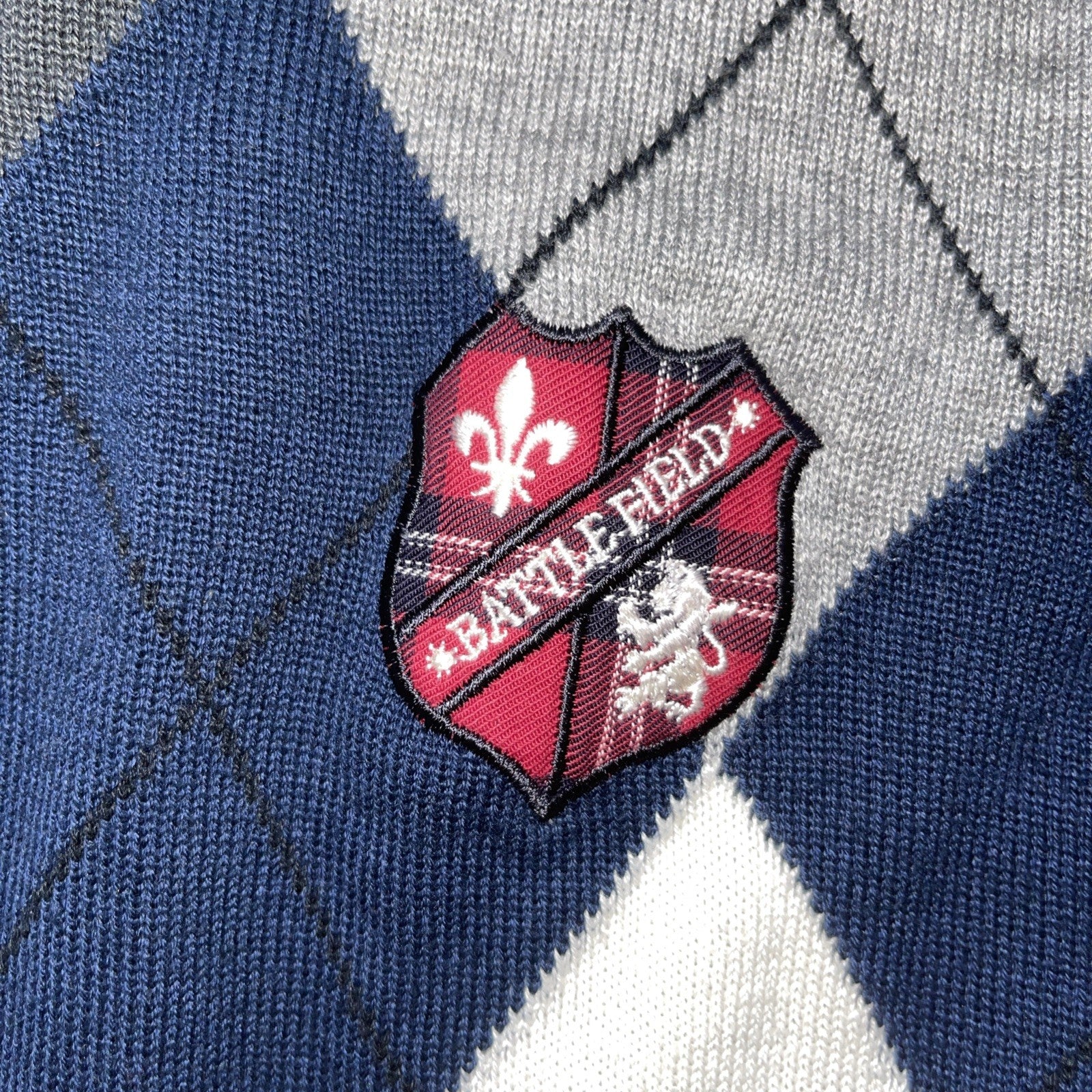 Defacto Argyle Sweater Medium 