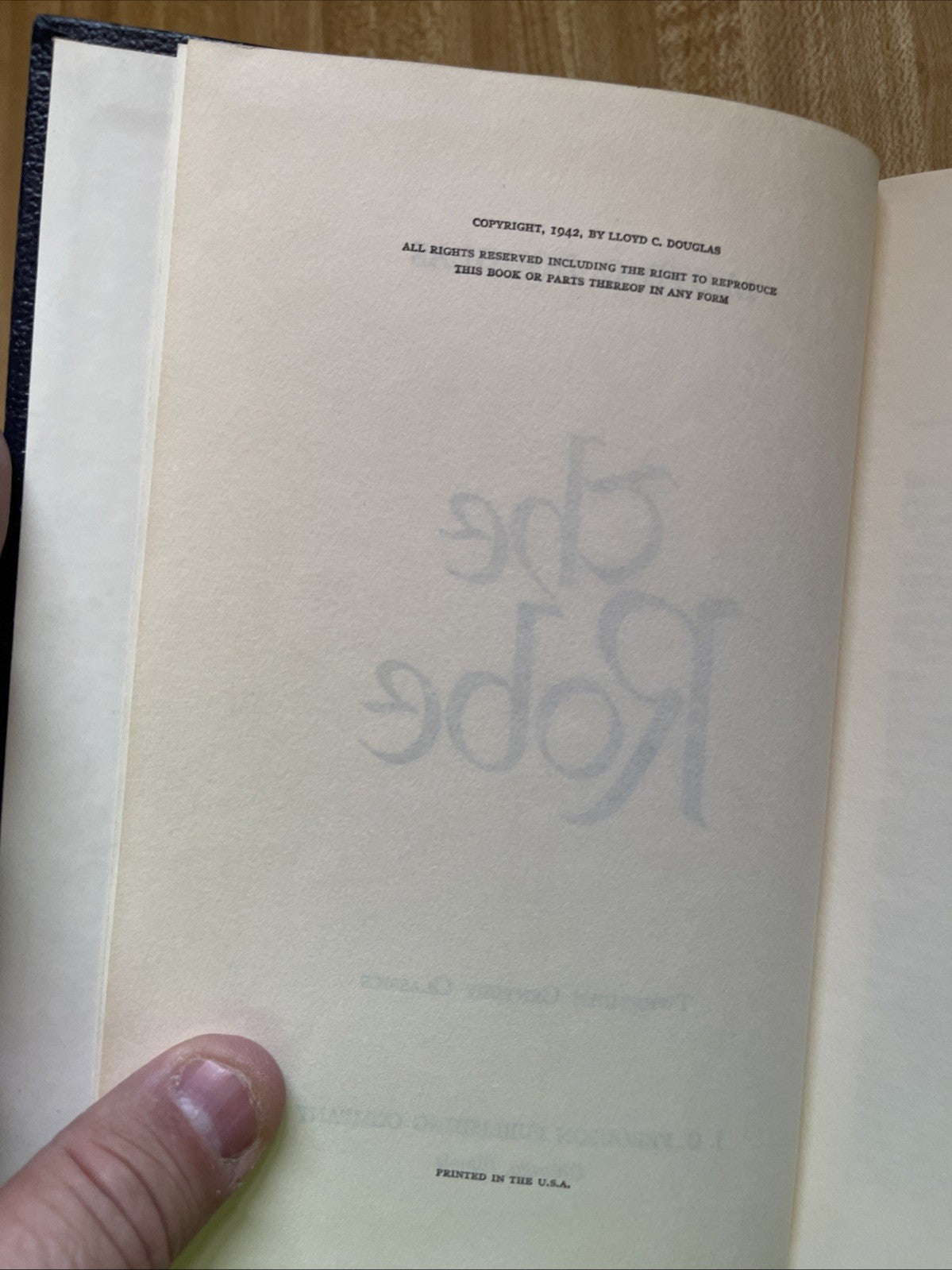 The Robe Hardcover Book