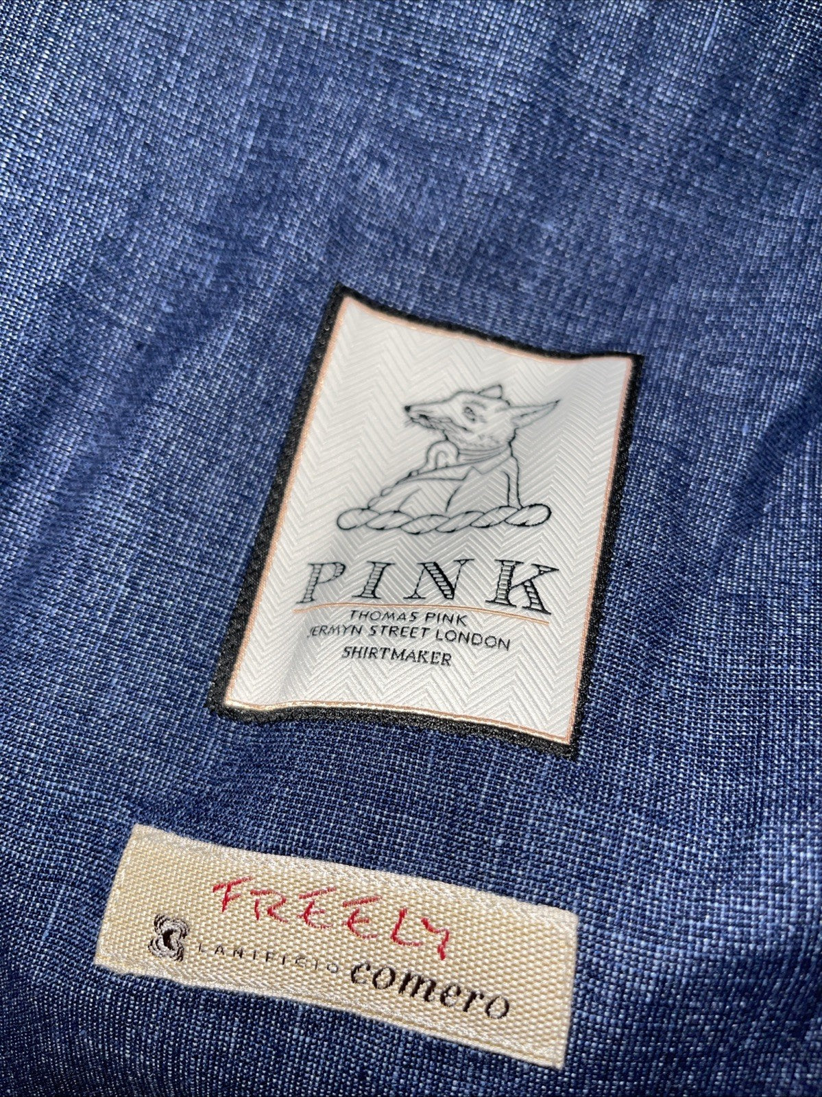 Thomas Pink Unstructured Linen Blend Blazer 42R