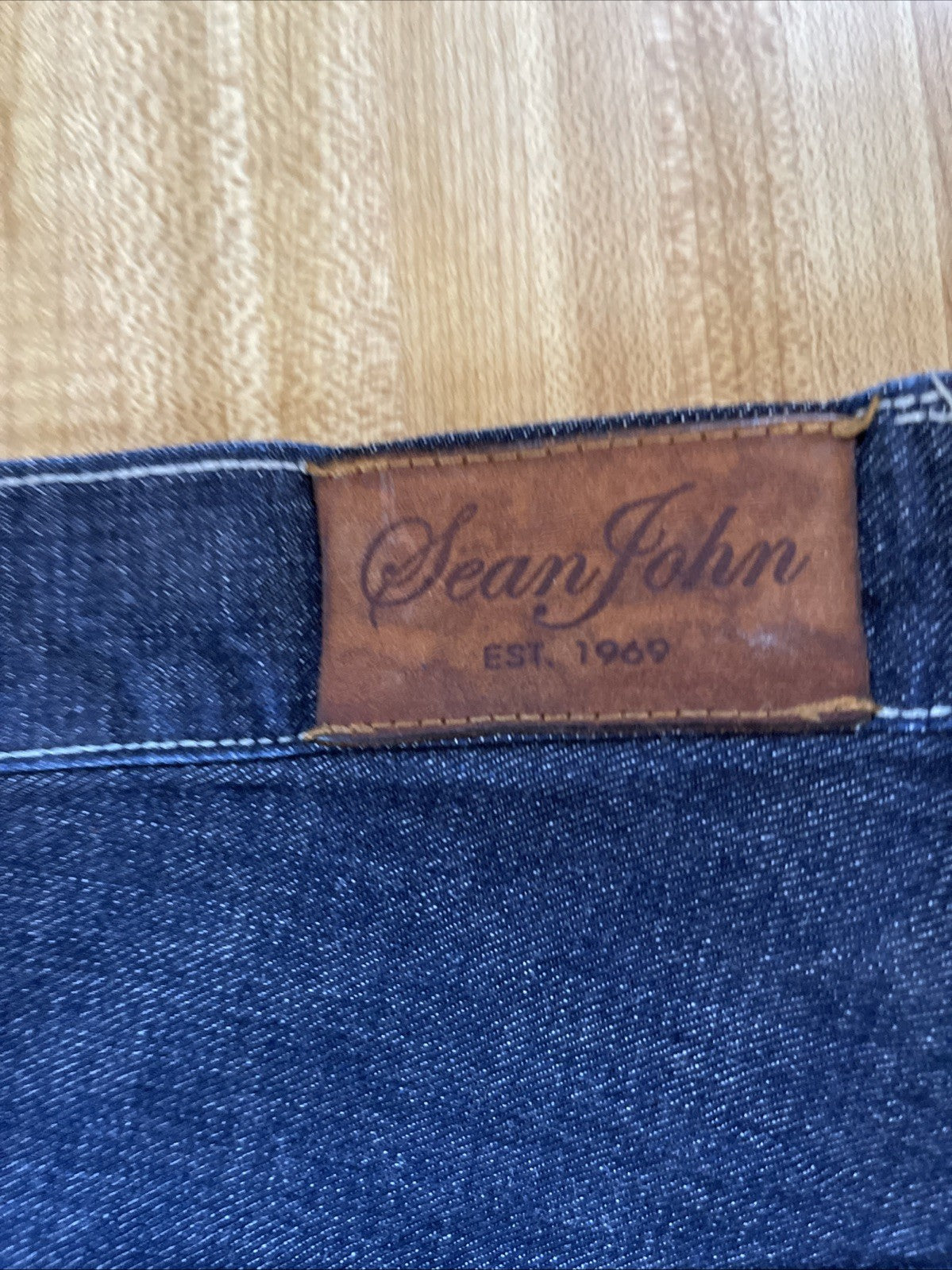 Sean John Jeans Baggy Wide Leg Y2K Vintage Streetwear Hiphop 42/34