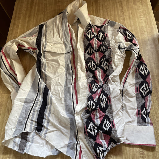 vintage wrangler x long tails shirt Brushpopper 15.5