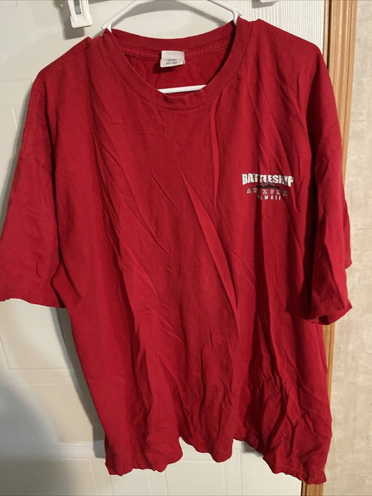 Battleship Arizona Hawaii T Shirt 3XL 