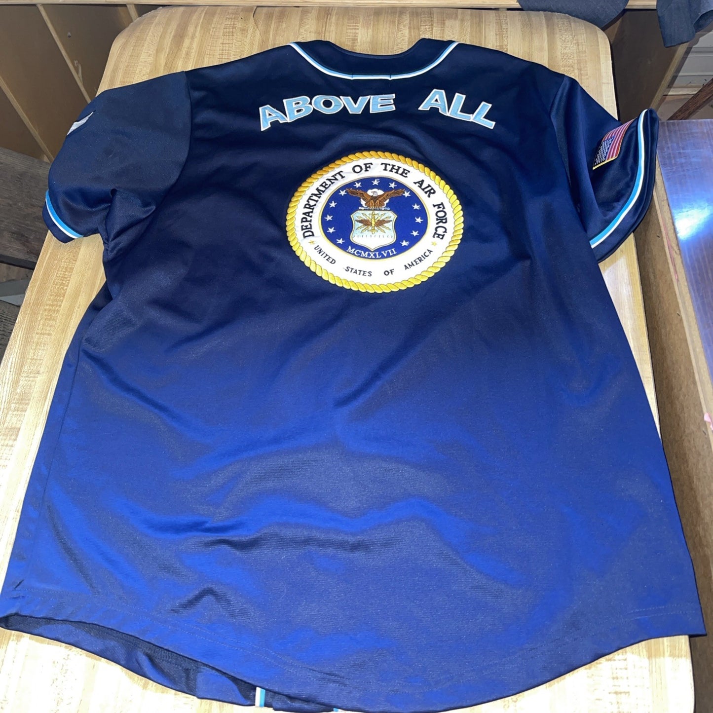 JWM Air Force Baseball Jersey XXL 