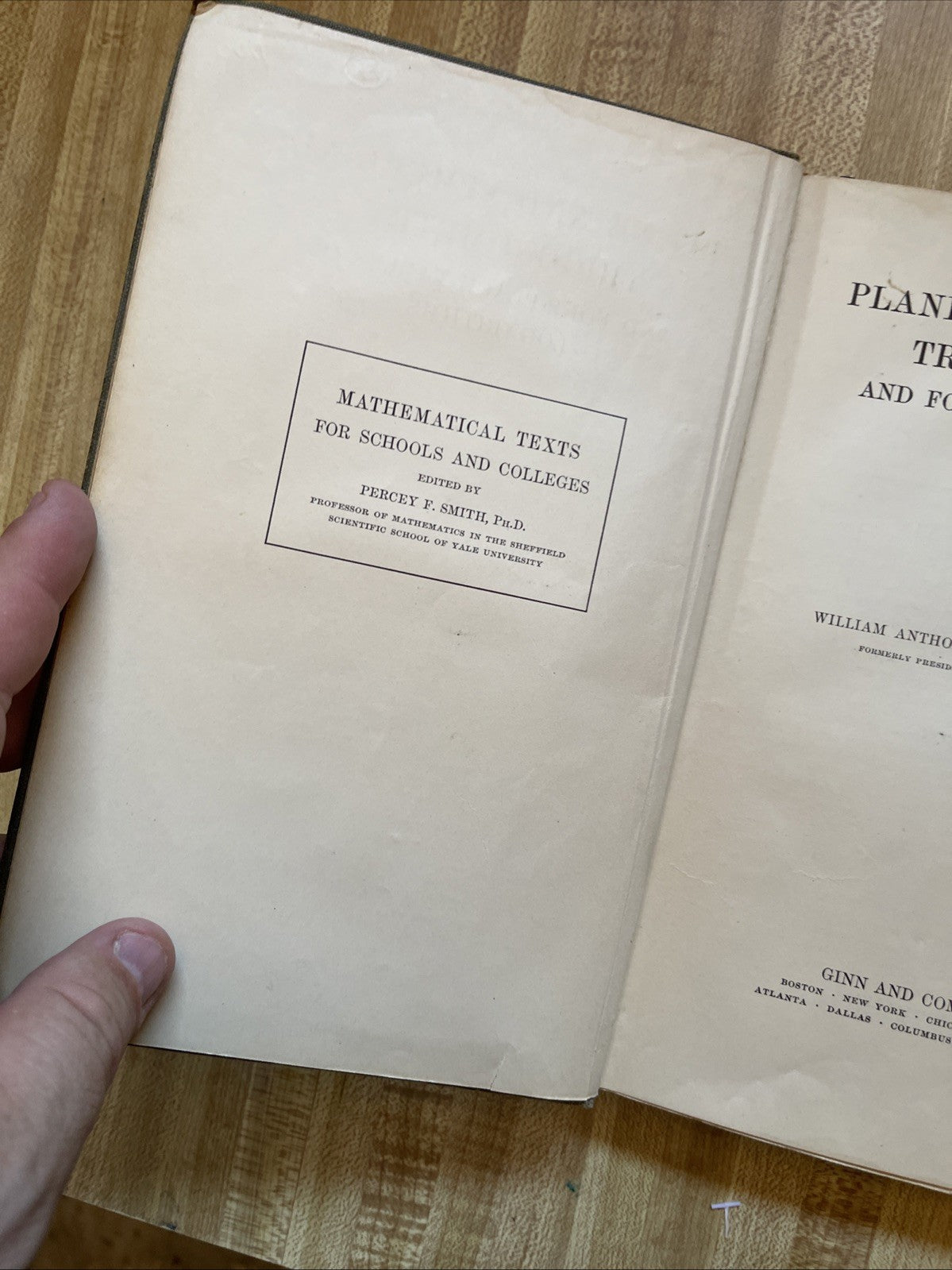 plane and spherical trigonometry And Tables 1908