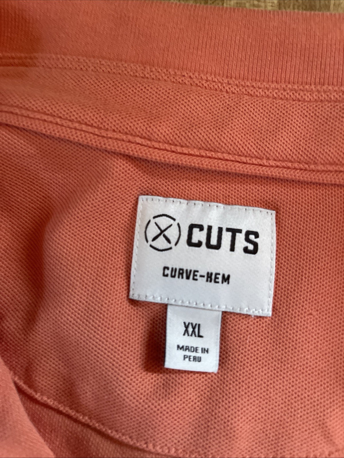 Cuts Curve Hem Polo XXL 