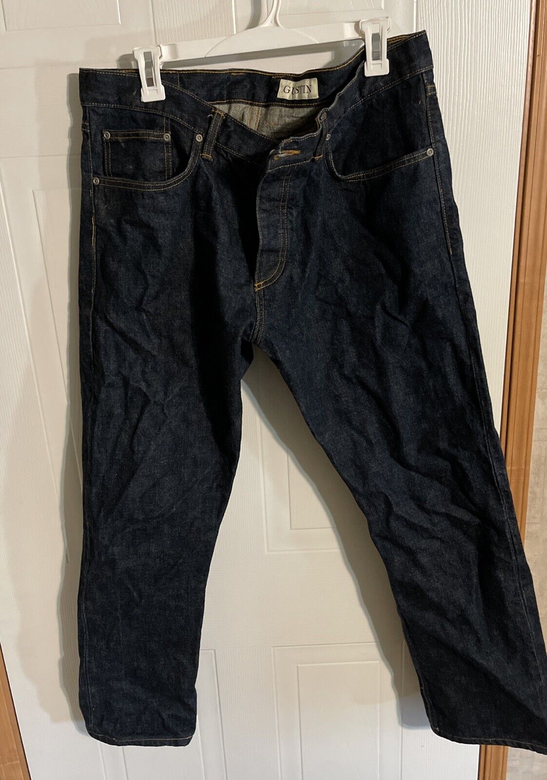 Gustin California Straight Raw Selvedge Jeans 38x30 