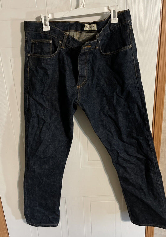 Gustin California Straight Raw Selvedge Jeans 38x30 