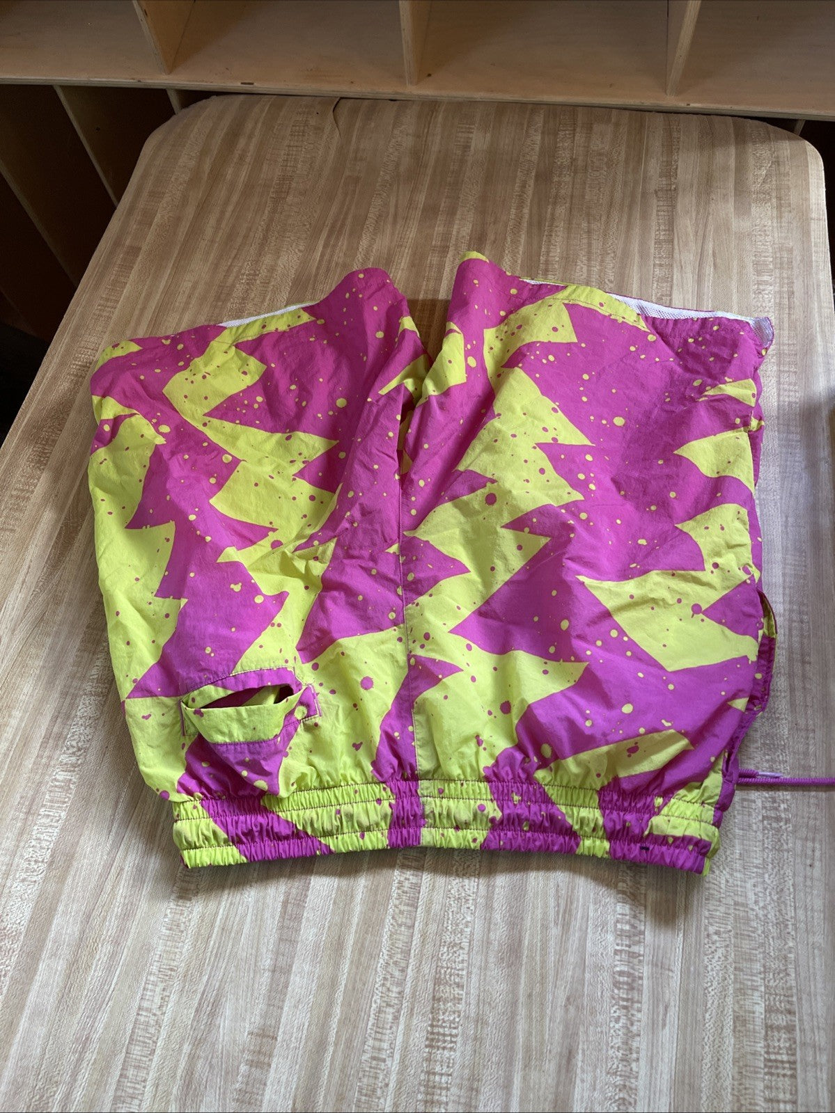 Jordan Swim Trunks Large Surf Splatter Pink And Yellow