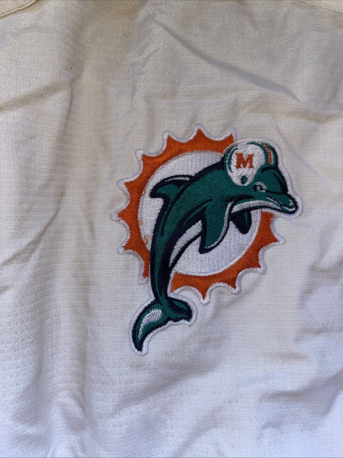 Vintage Reebok On Field Miami Dolphins Jacket XL