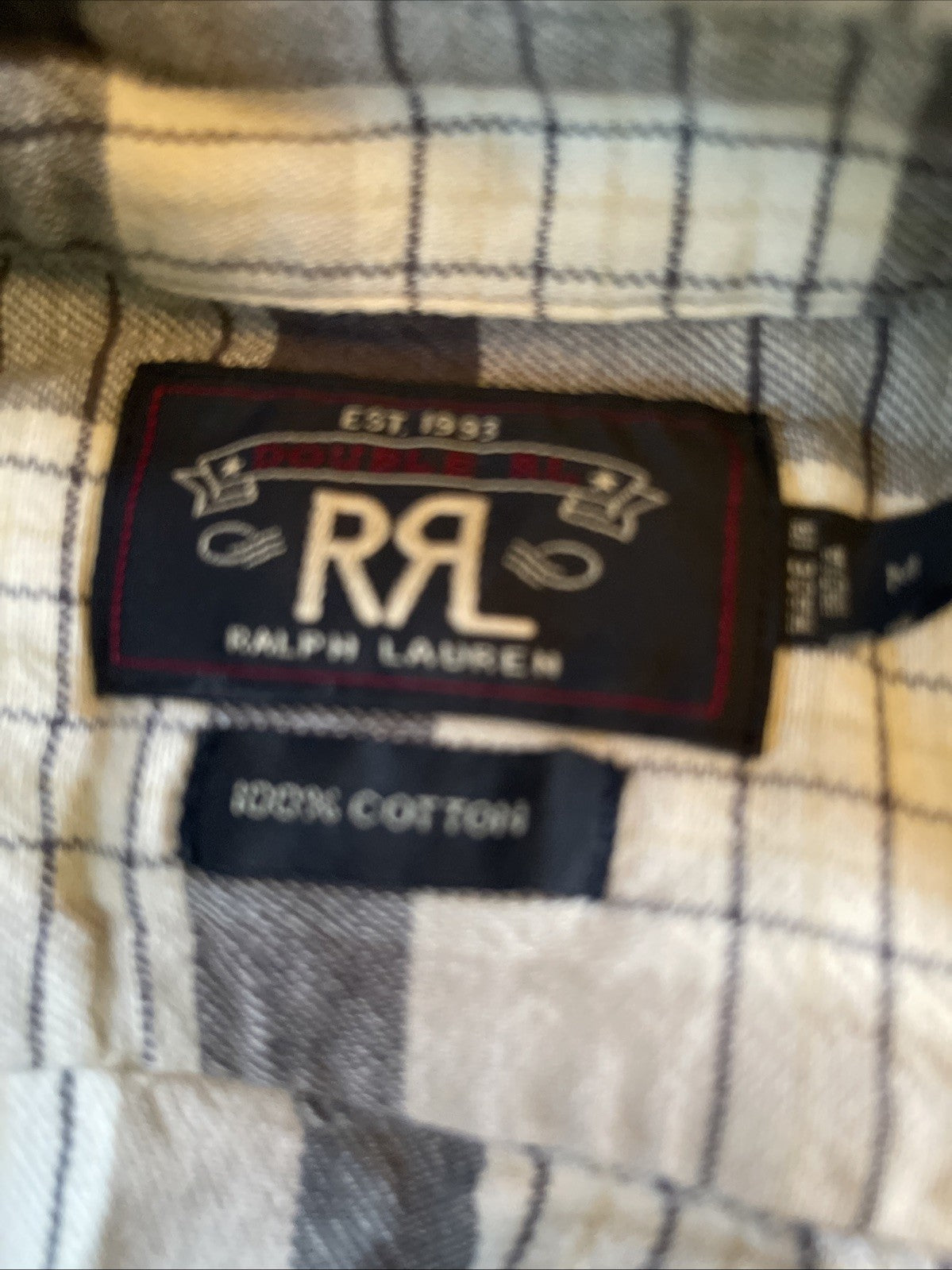Double RL RRL Ralph Lauren Button Up Medium 