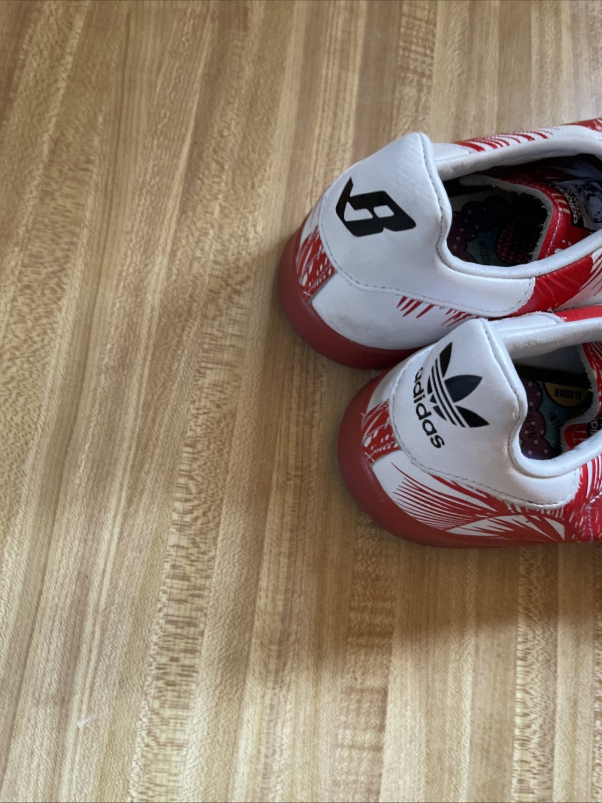 Adidas Stan Smith Pharrell X BBC Size 10.5 Palm Tree Red