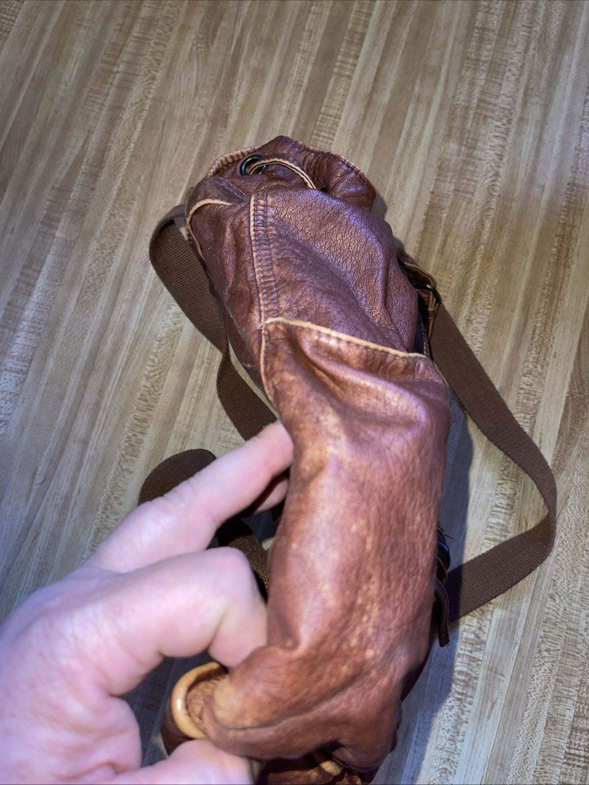 Mossimo Leather Backpack 