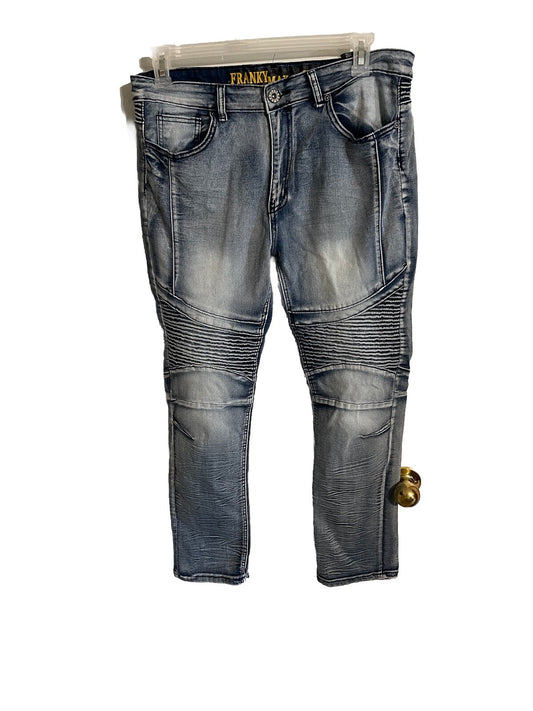 Franky Max Acidwash Double Knee Jeans 36x30