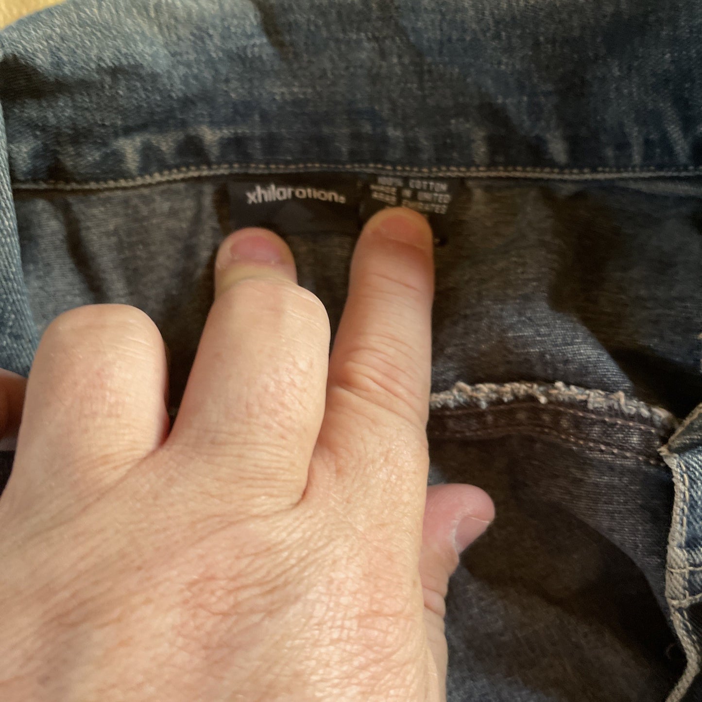 Xhiliration Denim Jacket Medium 