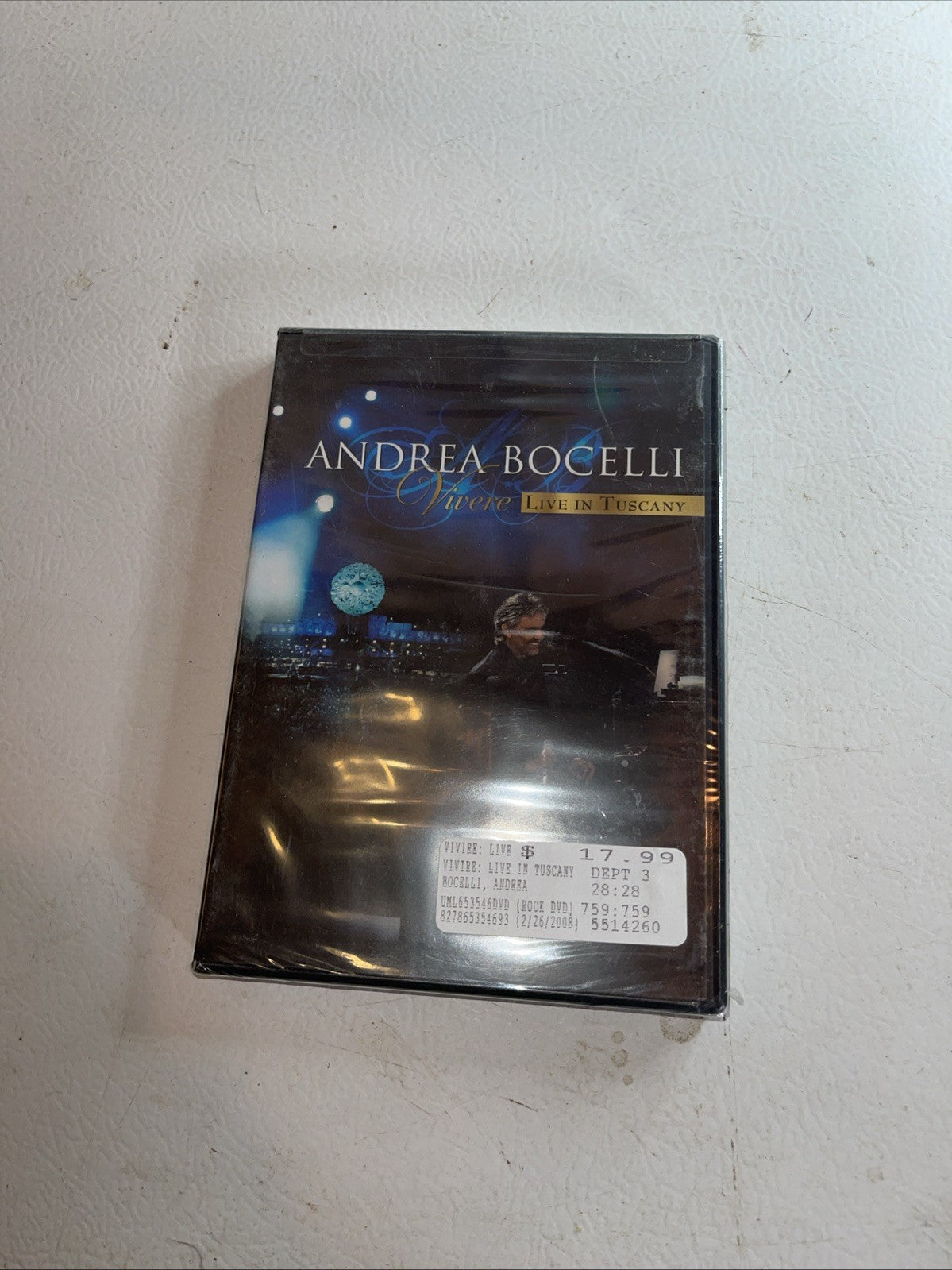 Andrea Bocelli - "Vivere" Live In Tuscany (DVD, 2008)