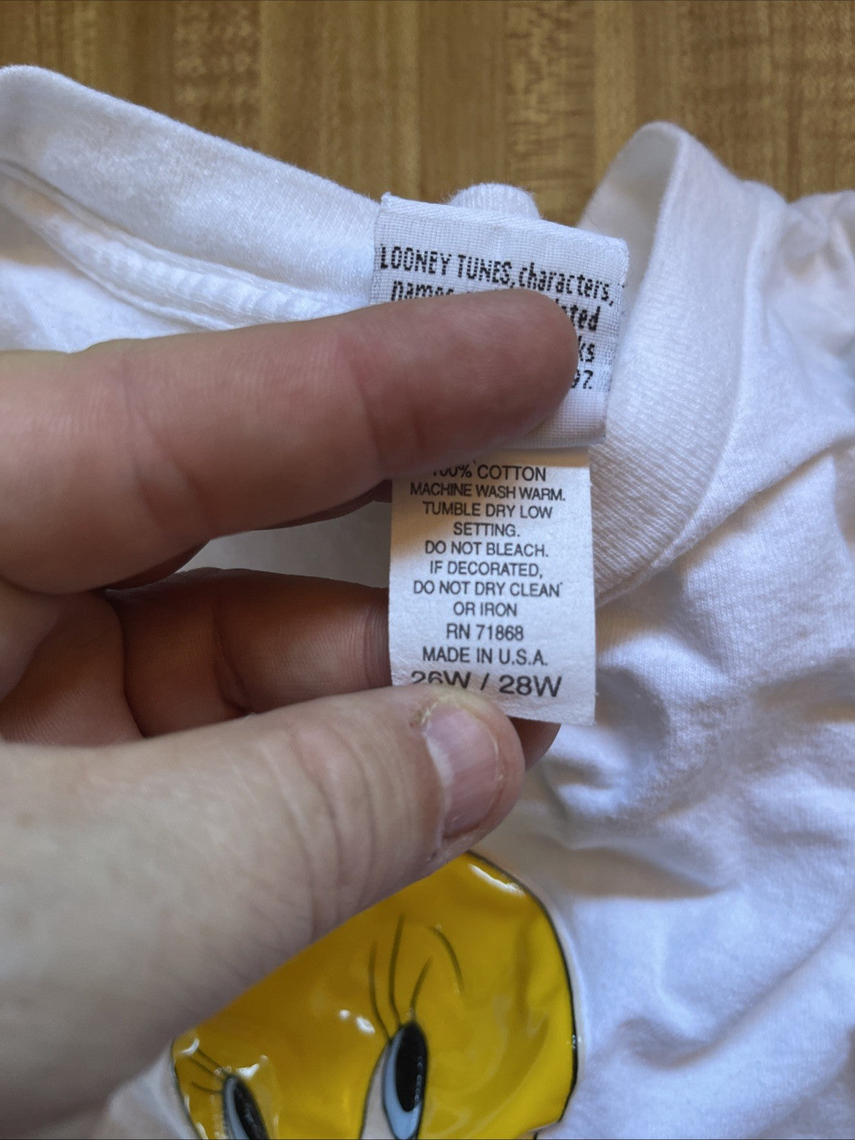 Vintage Tweety Bird T Shirt 26W/28W