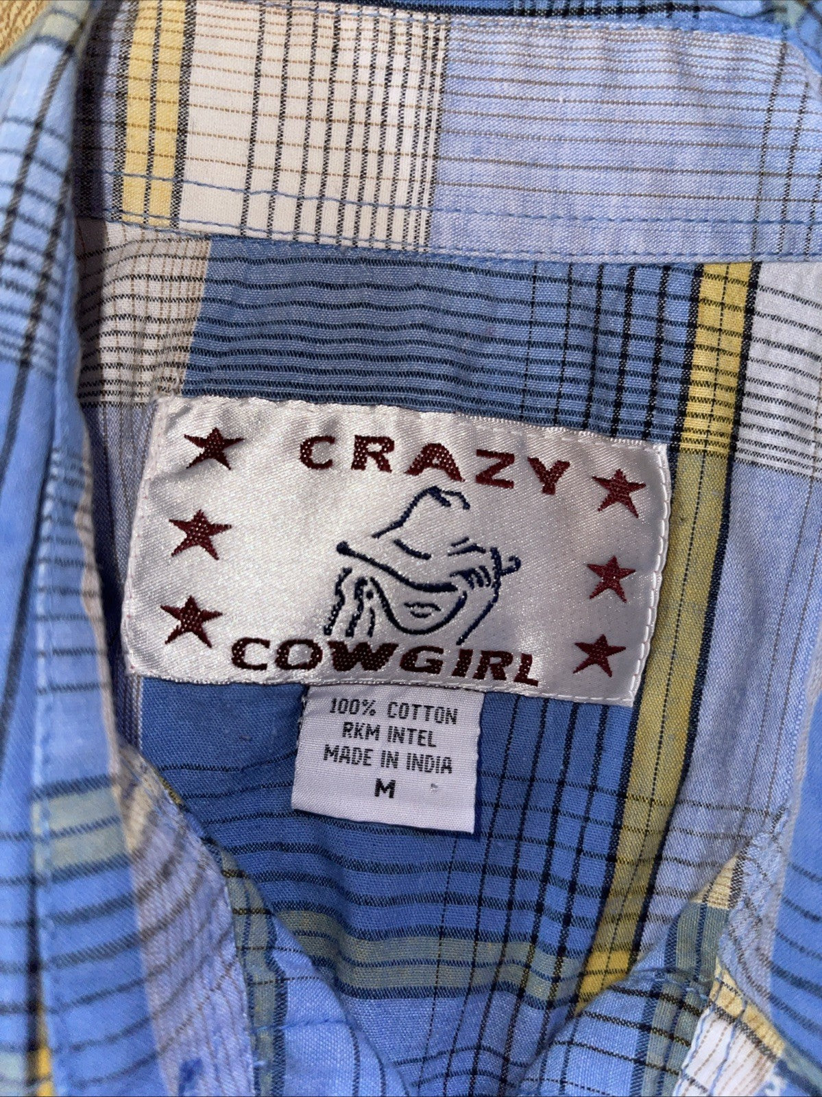 Crazy Cowgirl Pearl Snap Medium 
