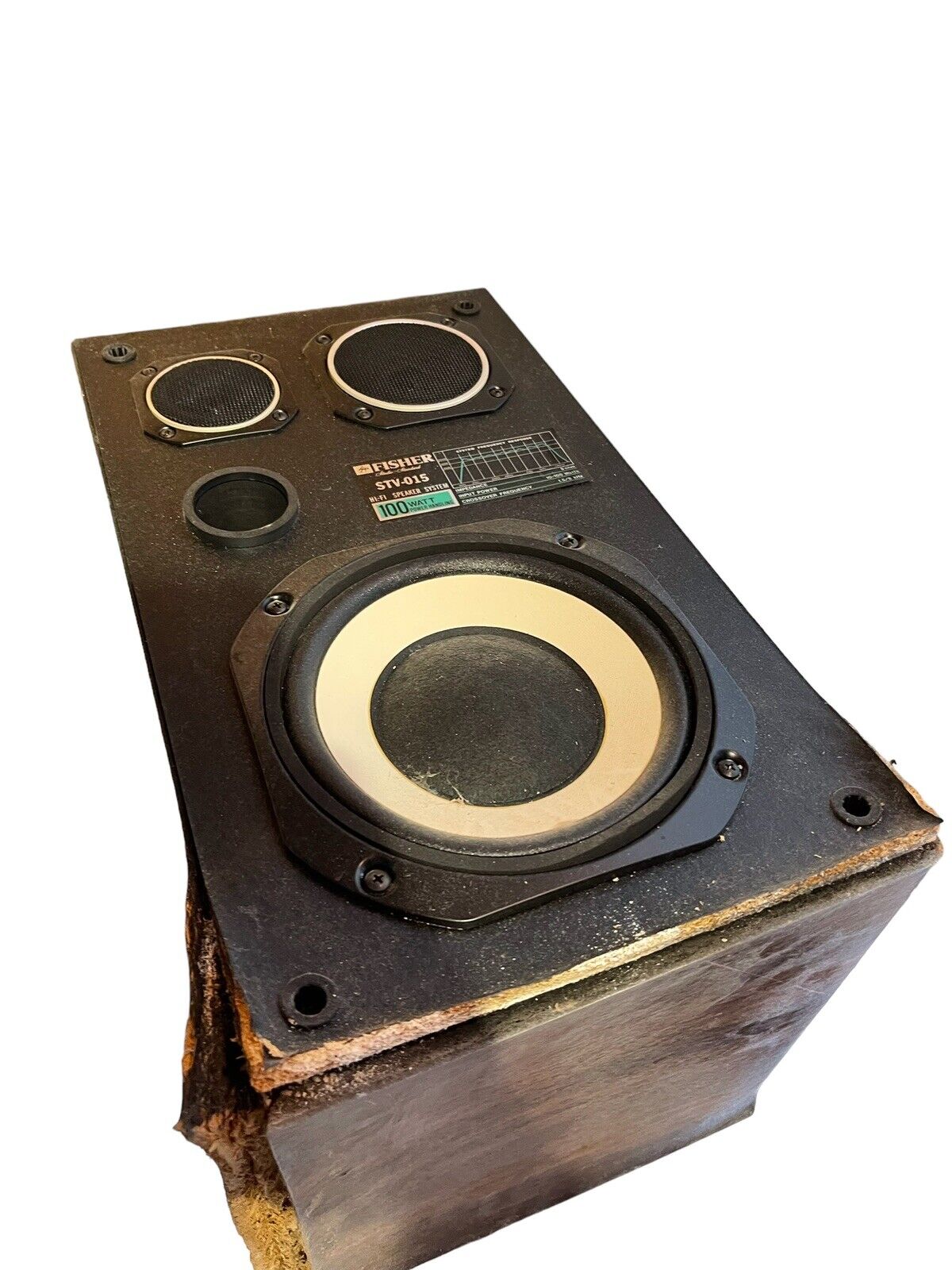 Fisher Stereo With Record Player And Speakers