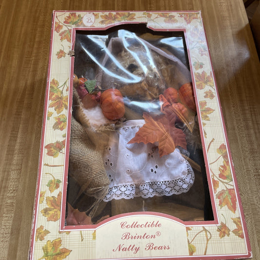 Vintage Brinton Holiday Natty Bear Collectible 