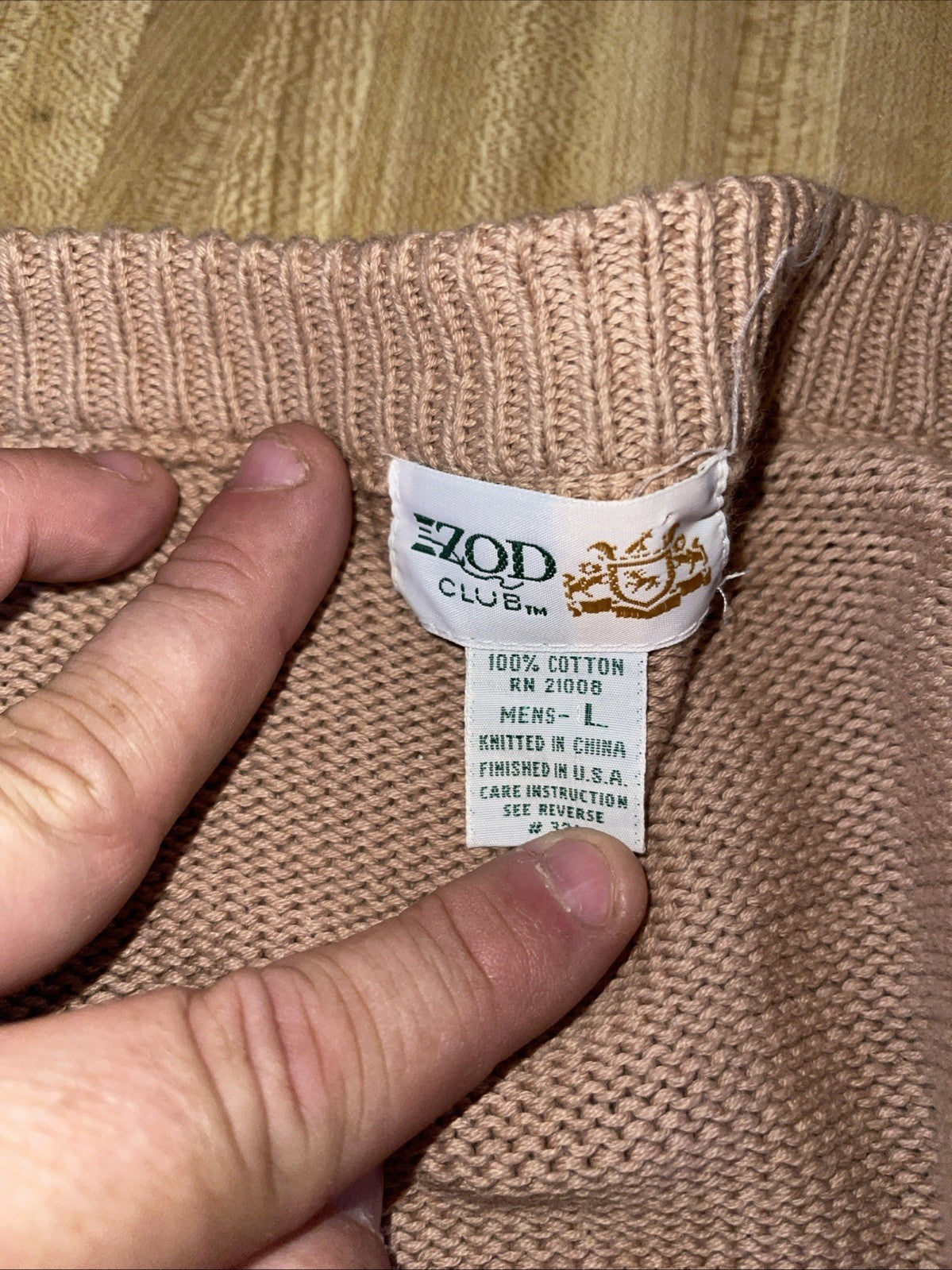 Vintage Izod Club Cardigan Large 