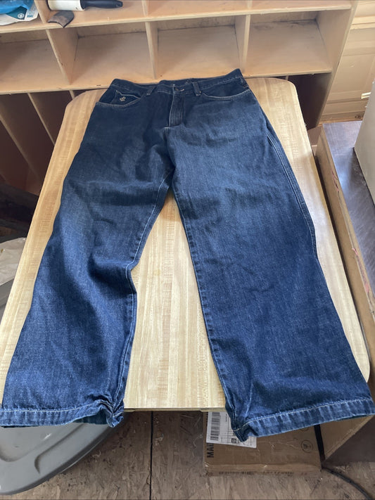 Rocawear Jeans Baggy Wide Leg Y2K Hiphop Streetwear 38/34