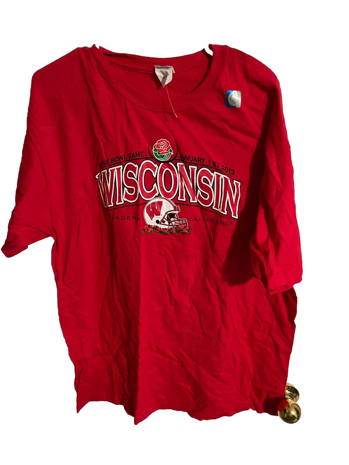 New Without Tags 2013 Wisconsin Rose Bowl Game T Shirt XL