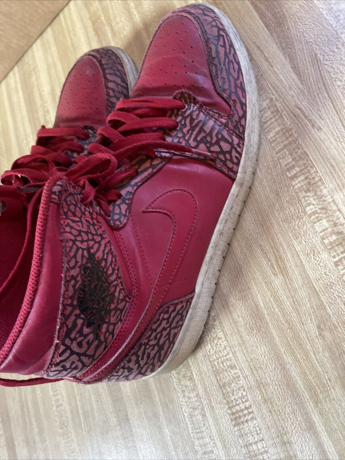 Size 11 - Air Jordan 1 Retro High Red Elephant