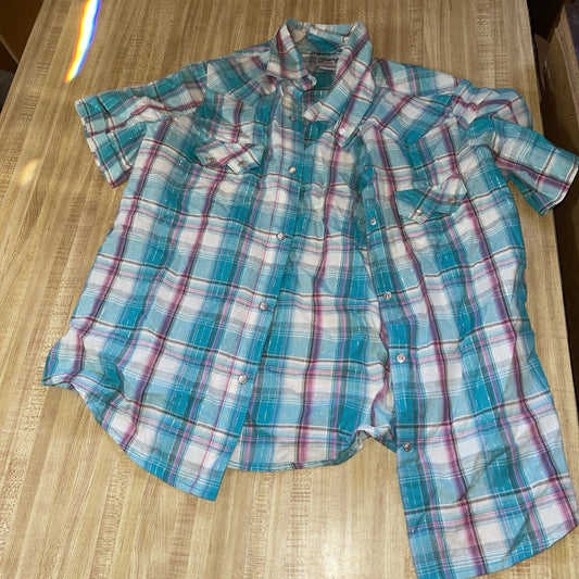 Wrangler Wrancher Pearl Snap Women’s Medium 