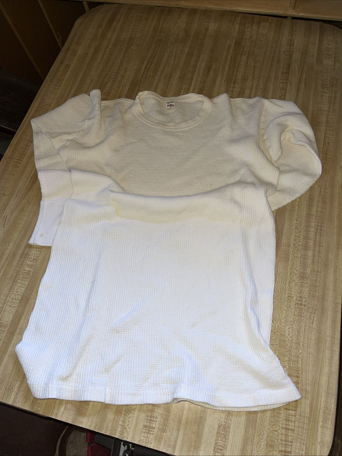 Vintage Russell Thermal Shirt Large 