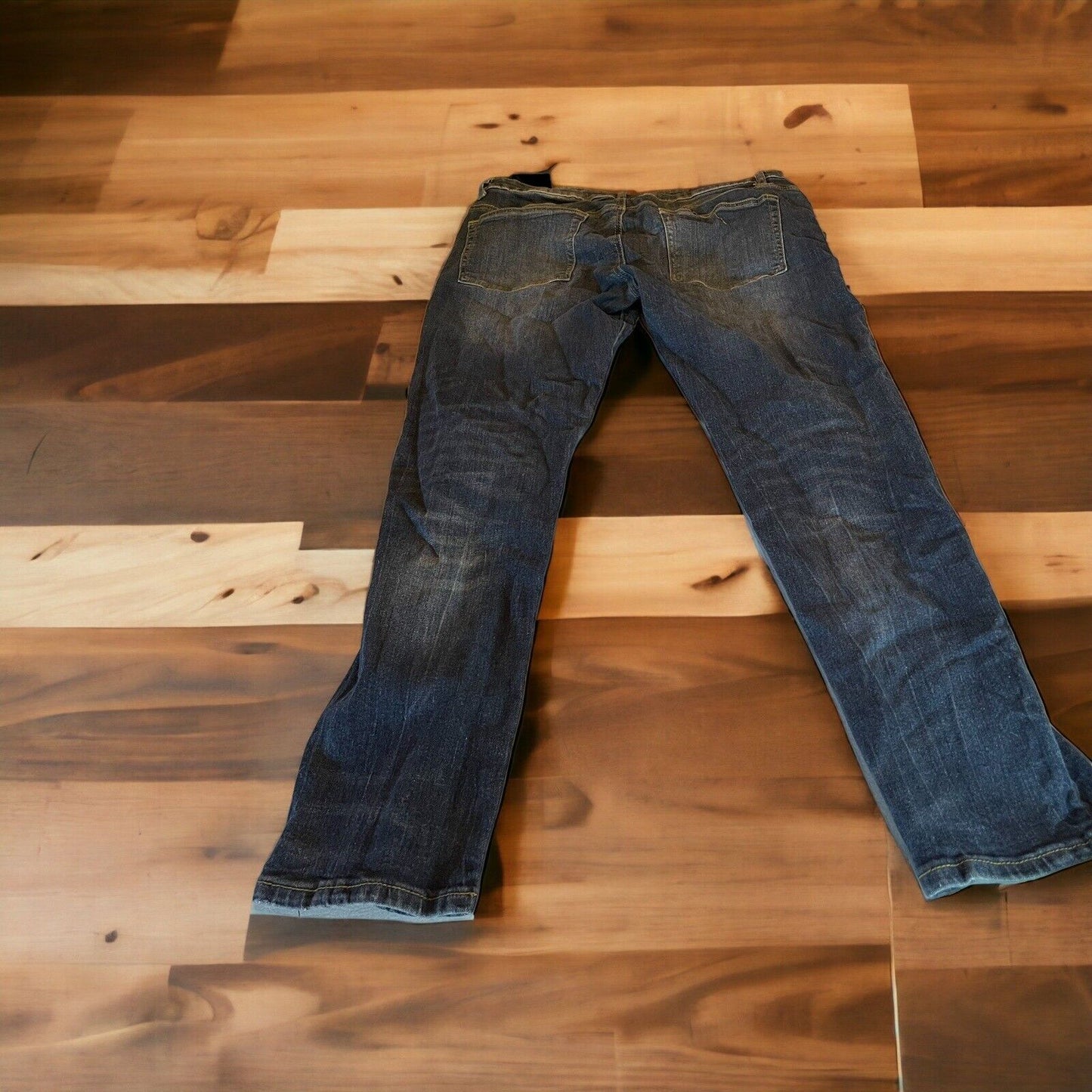 Black Premium Distressed Skinny Flex Jeans 34x30