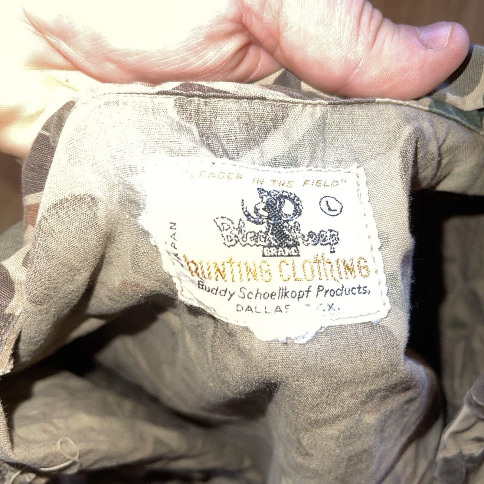 Vintage Black Sheep Hunting Clothing Camo Shirt Large 